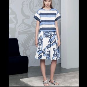 Piazza Sempione 2ps set top and pleat skirt